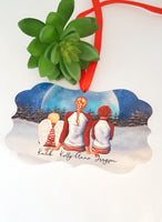 Christmas Family decor, personalised memorial family tree ornament