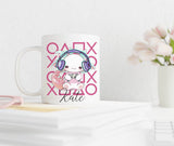 Axolotl mug, gaming axolotl, personalised gaming mug, axolotl owner gift