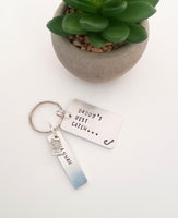 A lovely personalised fishing keyring for grandad, Grandads best catch