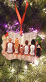 Christmas Family decor, personalised memorial family tree ornament