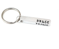Personal message 3D bar keychain