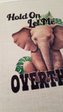 Funny Elephant fabric notebook