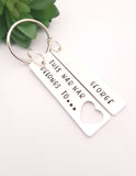 This Nana belongs to..' heart silhoeutte keyring