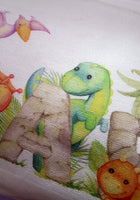 Dinosaur cushion with pocket, personalised cushion cover