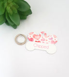 Heart design shaped dog and cat ID tag