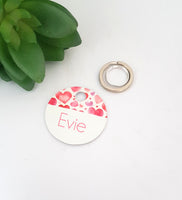 Heart design shaped dog and cat ID tag