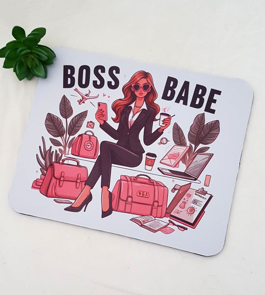 Boss Babe mouse pad, lady boss mouse mat