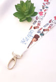 Nurse lanyard, doctor lanyard, blonde nurse lanyard, brunette nurse lanyard