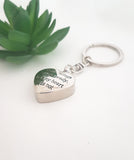 Photo urn keyring,  Ashes photo keyring