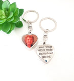 Photo urn keyring,  Ashes photo keyring