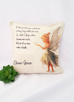 Small tooth fairy pillow, tooth fairy poem, personalised tooth fairy gift, lost tooth cushion