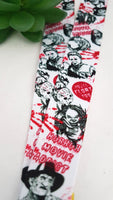 horror film lanyard, scary movie lanyard, scream lanyard, scary clown lanyard