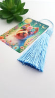 Yorkshire terrier bookmark with tassel