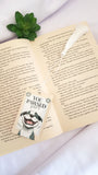 Dog bookmark, funny dog bookmark with tassel, you pawsed here