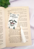 Dog bookmark, funny dog bookmark with tassel, you pawsed here