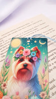 Yorkshire terrier bookmark with tassel