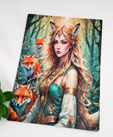 Fox Maiden Print - Metal print, magnet or coaster