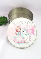 Personalised  princess hair bobble tin, hair accessories tin, princess tin