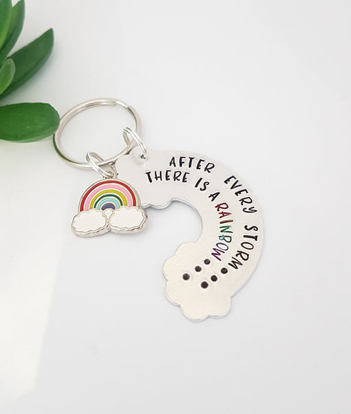 After Every Storm There Is A Rainbow Key Chain