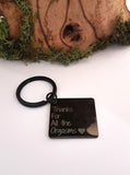 'Thanks for all the orgasms' keyring, keyring for boyfriends