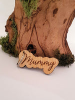 Wooden name keyring