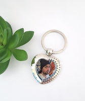 Photo  silhouette heart keyring