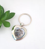 Photo  silhouette heart keyring