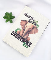 Funny Elephant fabric notebook