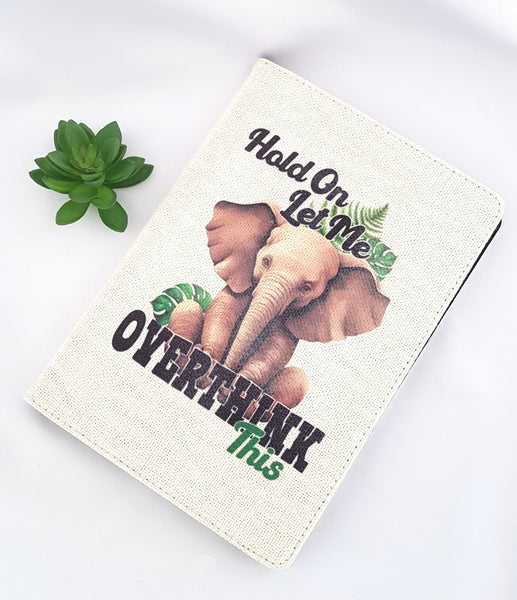 Funny Elephant fabric notebook
