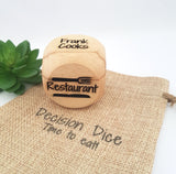 Takeaway Decision Dice, takeaway dice