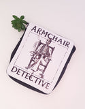 Armchair detective small shoulder bag
