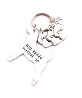 Beagle Keyring 'This human belongs to',