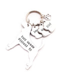 Beagle Keyring 'This human belongs to',