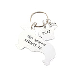 Corgi Keyring, This human belongs to