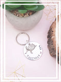 'I turtally love you', has just been added to our collection of hand stamped keyrings.