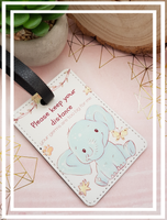 Baby Elephant pram tag - please keep your distance