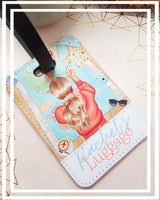 Personalised luggage tag, holiday bag tag