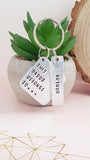 'This Daddy belongs to..' star charm keyring, keyring for grandad