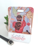 Personalised luggage tag, holiday bag tag