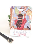 Personalised luggage tag, holiday bag tag