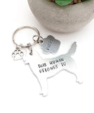 Husky Keyring, This human belongs to