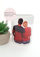 Personalised Couple Mug, quote mug for couple