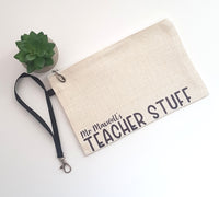 'Teacher stuff' Personalised teacher pencil case