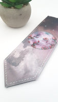 Dreamy moon and flower bookmark