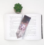 Dreamy moon and flower bookmark