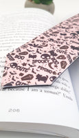 Pink gothic, voodoo bookmark