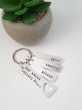 This Nana belongs to..' heart silhoeutte keyring