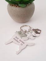 Husky Keyring, This human belongs to