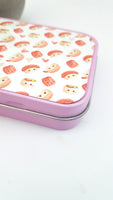 Pink Sushi pencil case, sushi tin