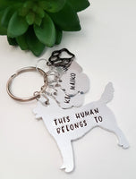 Husky Keyring, This human belongs to